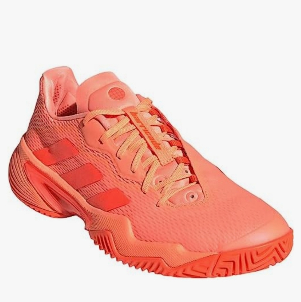 adidas Coral Orange Women's Tennis Shoe - Picture 4 of 8
